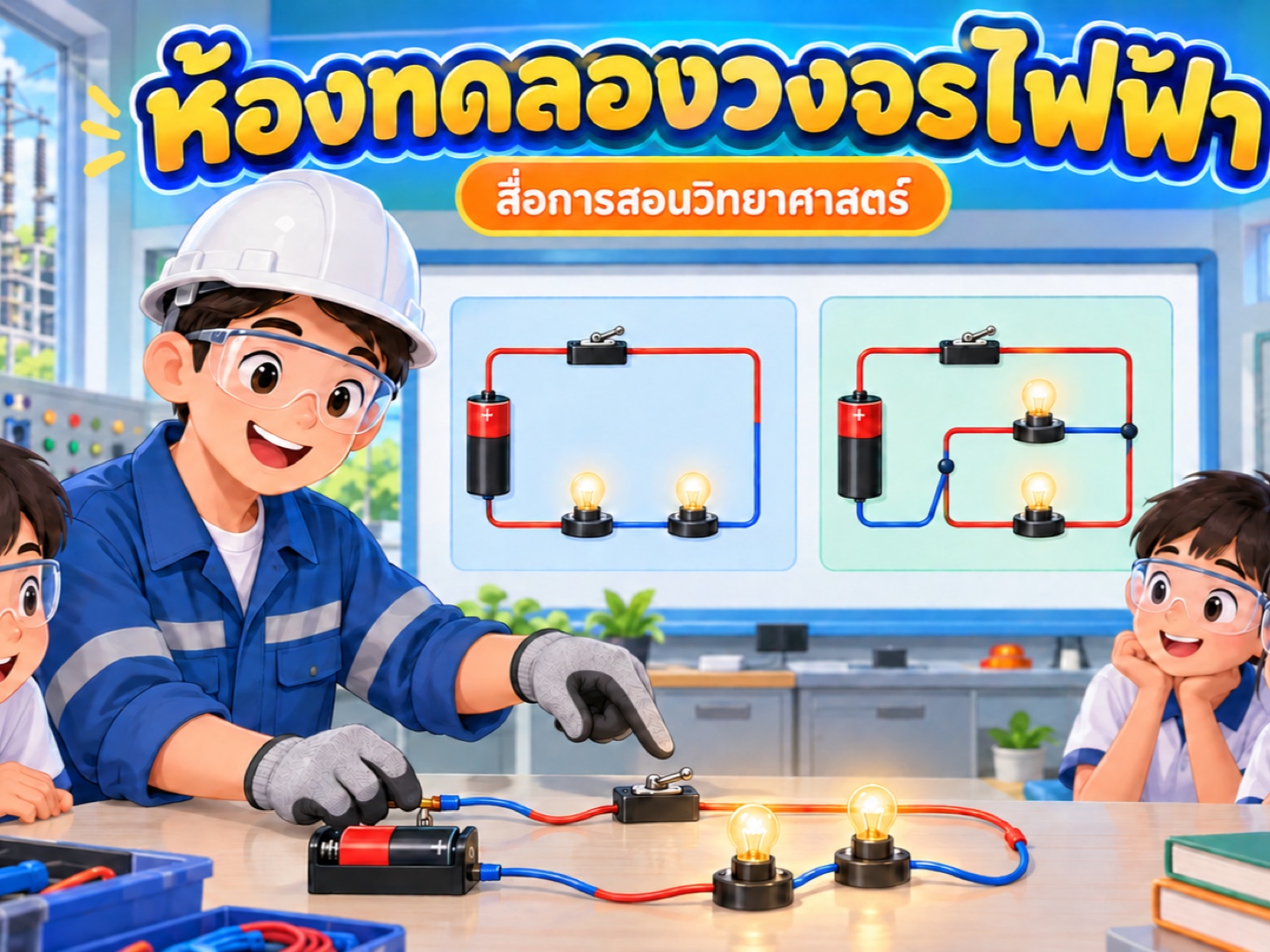 ภาพปก ห้องทดลองวงจรไฟฟ้า