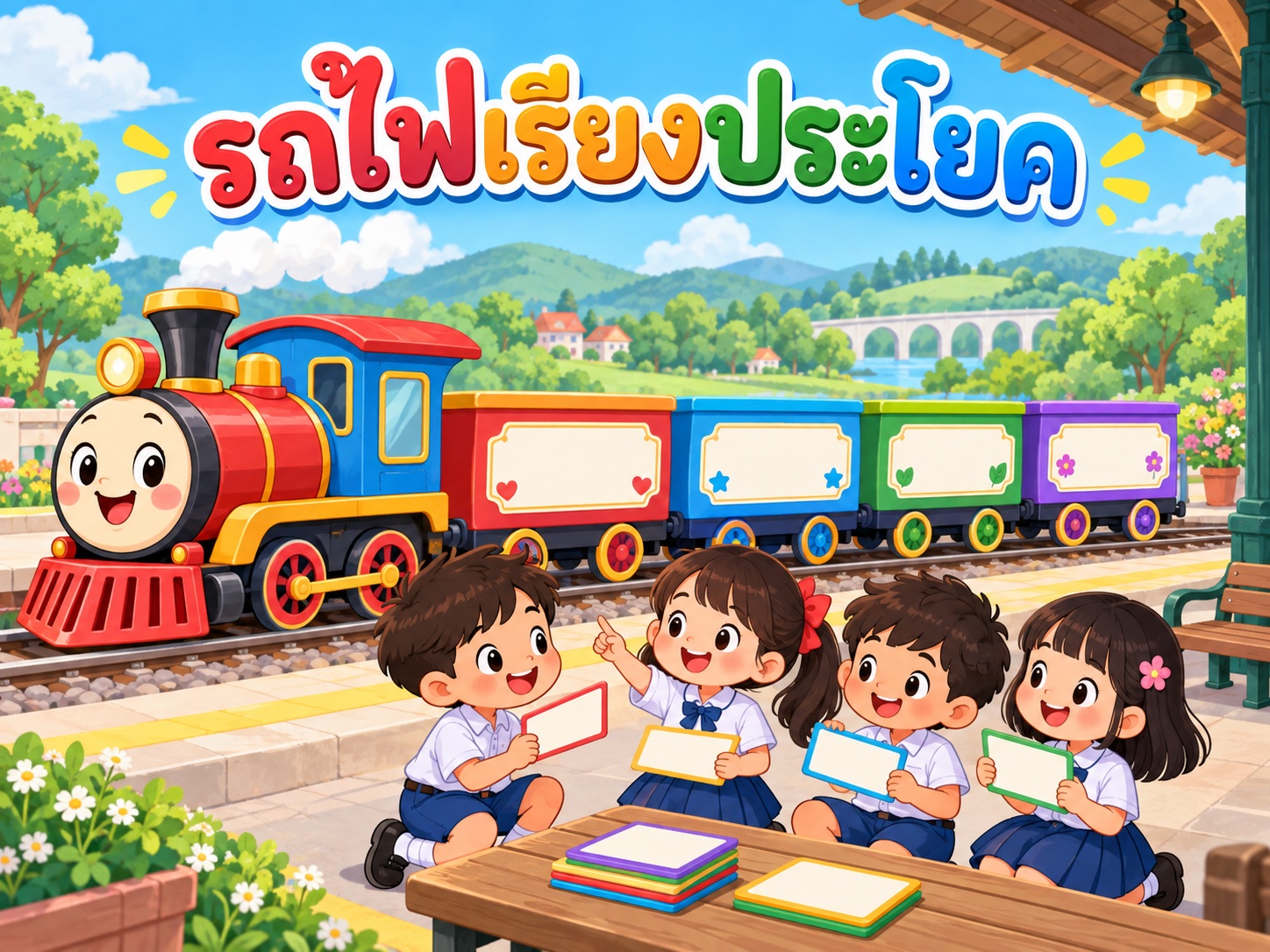 ภาพปก รถไฟเรียงประโยค